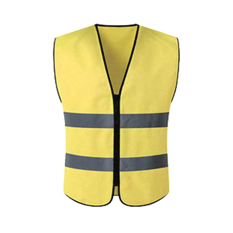 Two-bar No Pockets Zipper Reflective Vest