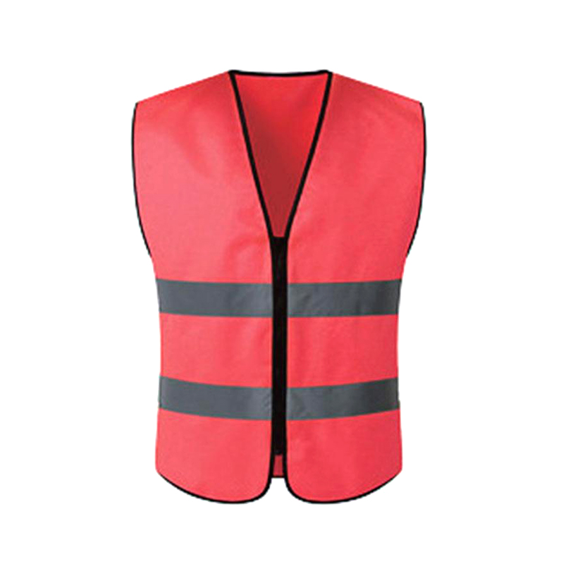 Two-bar No Pockets Zipper Reflective Vest