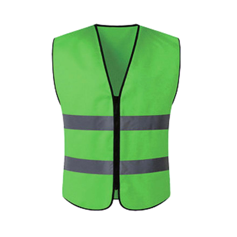 Two-bar No Pockets Zipper Reflective Vest