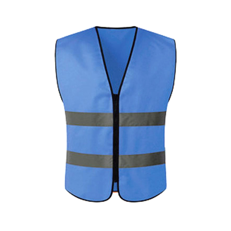 Two-bar No Pockets Zipper Reflective Vest