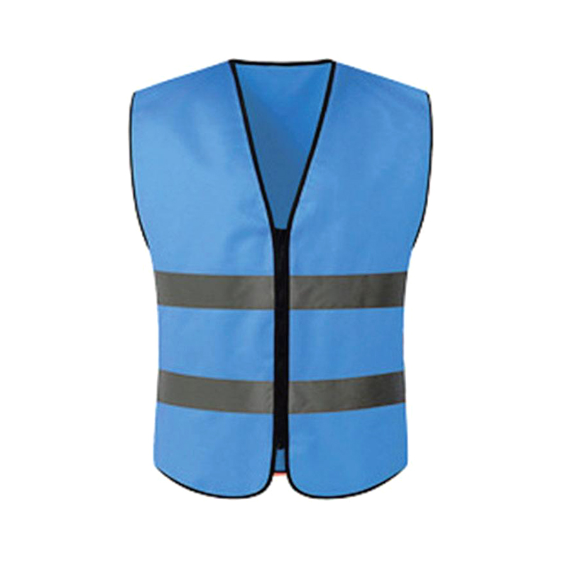 Two-bar No Pockets Zipper Reflective Vest