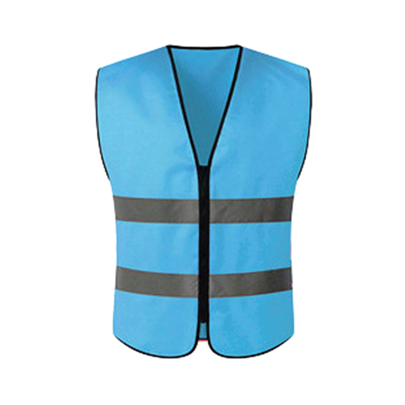 Two-bar No Pockets Zipper Reflective Vest