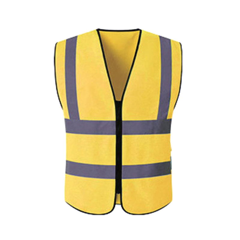 Four-bar No Pockets Zipper Reflective Vest