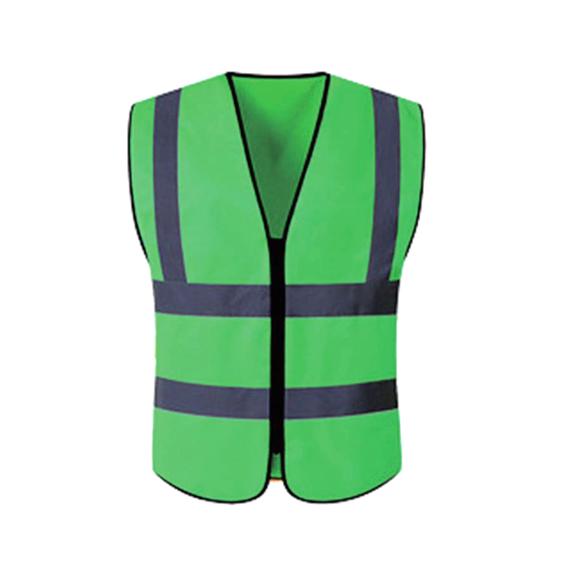 Four-bar No Pockets Zipper Reflective Vest