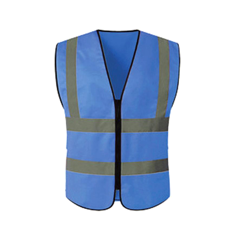 Four-bar No Pockets Zipper Reflective Vest