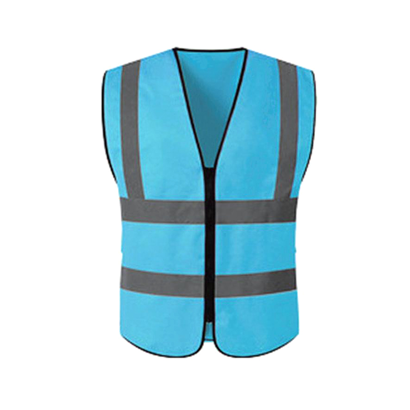 Four-bar No Pockets Zipper Reflective Vest