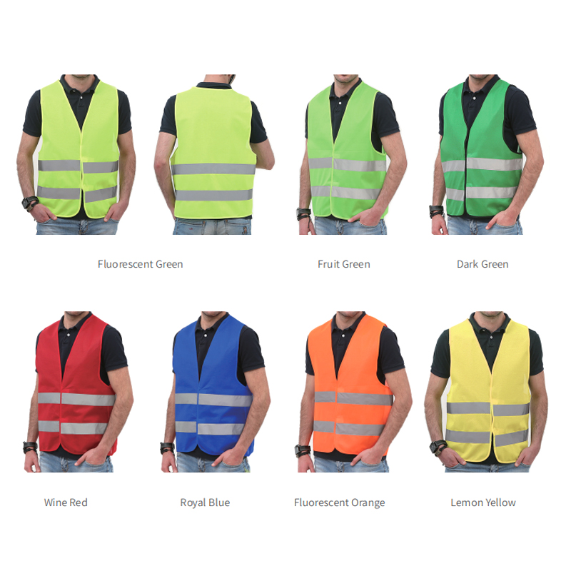 Two-bar No Pockets Velcro Reflective Vest