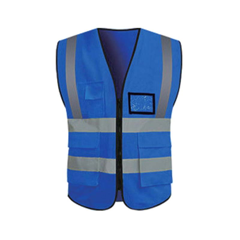 Four-bar Multi Pockets Zipper Reflective Vest