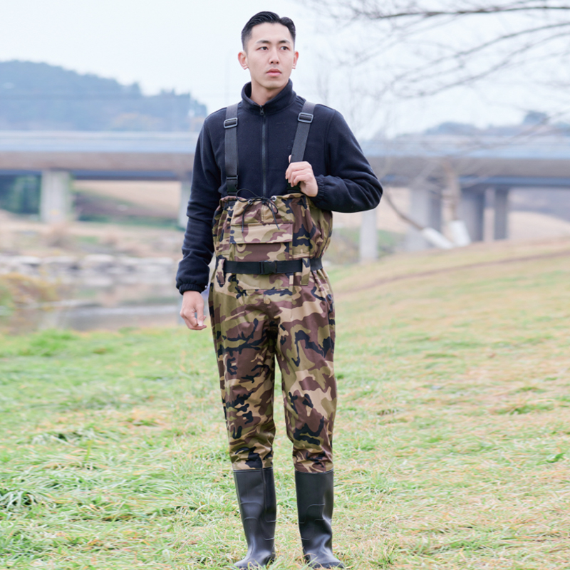 Camouflage 210T Nylon Chest Waders