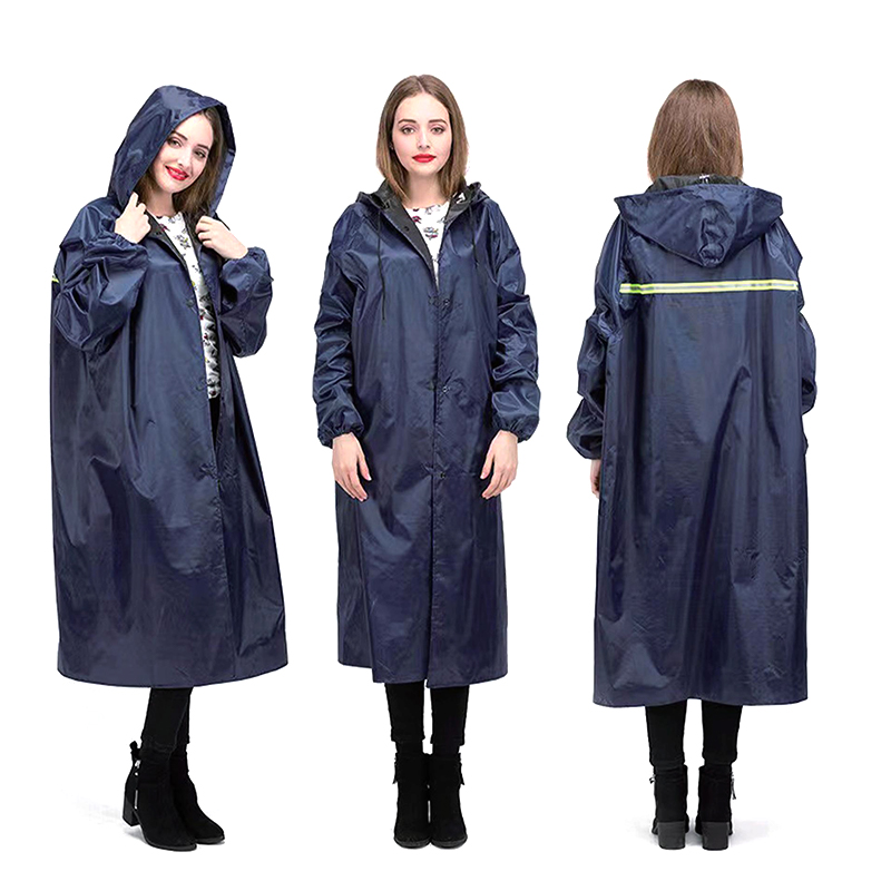 Waterproof Oil Resistant Long PVC Poncho Raincoat