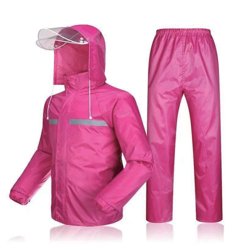 Waterproof PVC Raincoat Suit For Adult