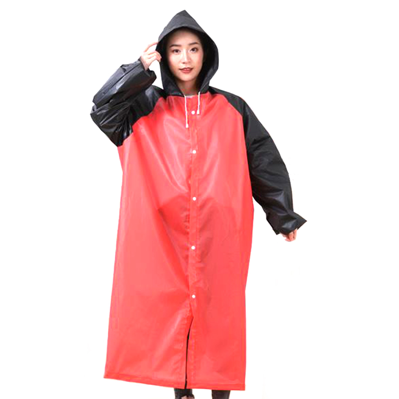 Reusable EVA Poncho Raincoat Without Reflective Lines