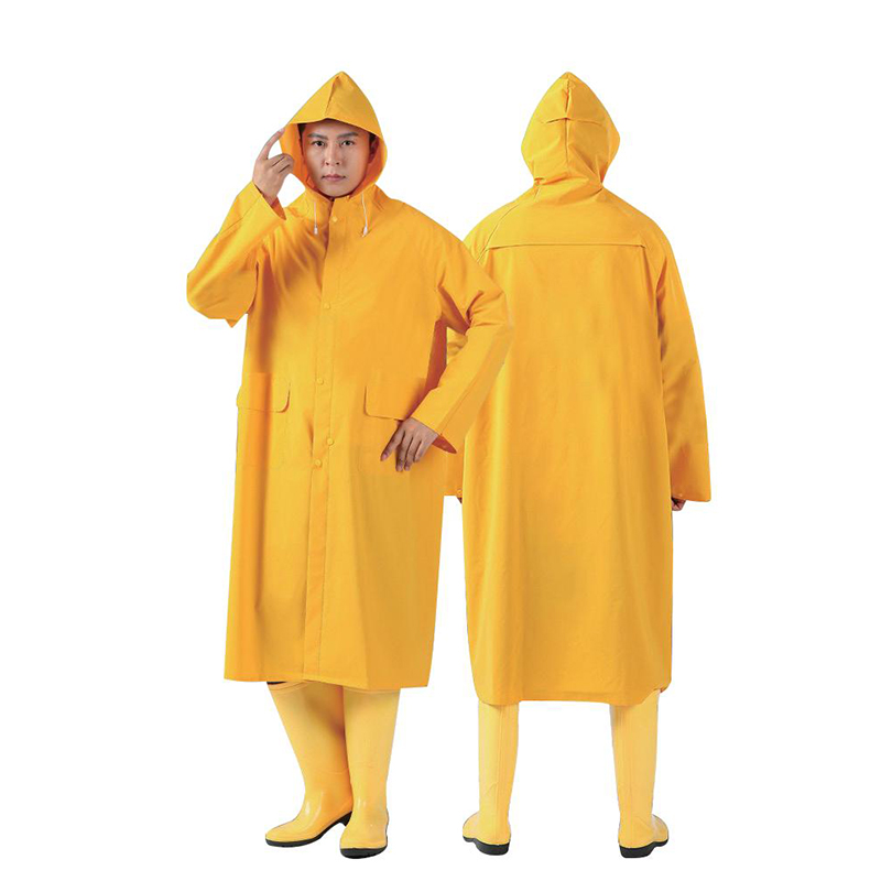 Polyester With PU Coating Raincoat Suits
