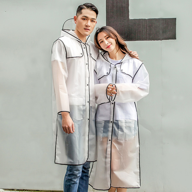 Travel One-Piece Fashion EVA Raincoat