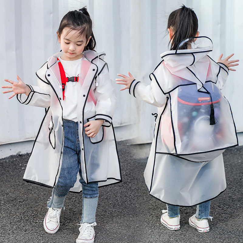 EVA Raincoat For Kids With School Bag