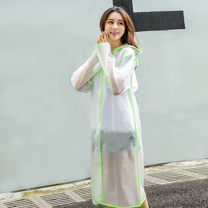 Travel One-Piece Fashion EVA Raincoat