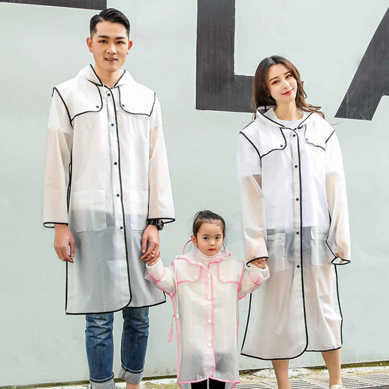 Travel One-Piece Fashion EVA Raincoat